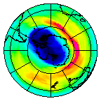 Ozone Field of 25 September 2004
