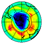 Ozone Field of 01 October 2004