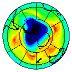 Ozone Field of 02 October 2004