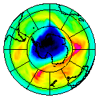Ozone Field of 03 October 2004