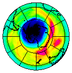 Ozone Field of 05 October 2004