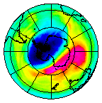 Ozone Field of 09 October 2004