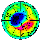 Ozone Field of 10 October 2004