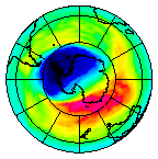 Ozone Field of 11 October 2004