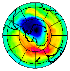 Ozone Field of 14 October 2004