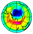 Ozone Field of 19 October 2004
