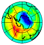 Ozone Field of 22 October 2004