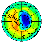 Ozone Field of 25 October 2004