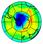 Ozone Field of 09 November 2004