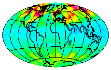 Ozone Field of 25 December 2004