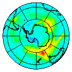 Ozone Field of 25 May 2005