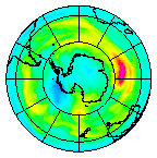 Ozone Field of 25 June 2005