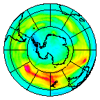 Ozone Field of 20 July 2005