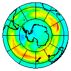 Ozone Field of 25 July 2005