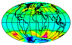 Ozone Field of 22 August 2005