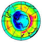 Ozone Field of 24 August 2005