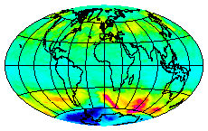 Ozone Field of 25 August 2005