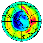 Ozone Field of 25 August 2005