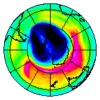 Ozone Field of 14 September 2007