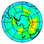 Ozone Field of 25 May 2008