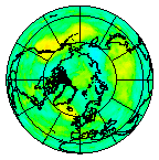 Ozone Field of 25 August 2008