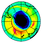 Ozone Field of 10 October 2008