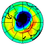 Ozone Field of 14 October 2008