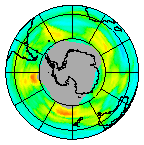 Ozone Field of 15 July 2009