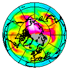 Ozone Field of 25 December 2010