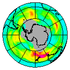 Ozone Field of 10 July 2011
