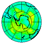 Ozone Field of 25 December 2011