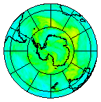 Ozone Field of 08 January 2012