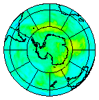 Ozone Field of 25 January 2012